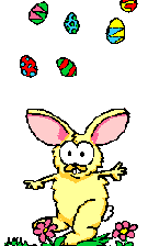 Gif animé Pâques lapin oeuf